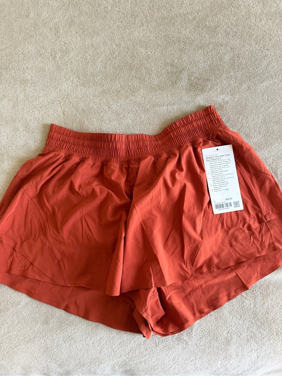 lululemon athletica Pants - lululemon athletica Women's Athletic Shorts in Rust Orange